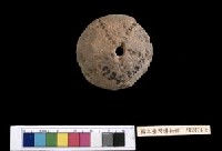 藏品(紅色夾砂刺點陶紡輪)的圖片